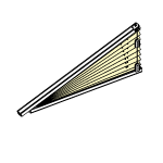 Плиссе треугольной формы