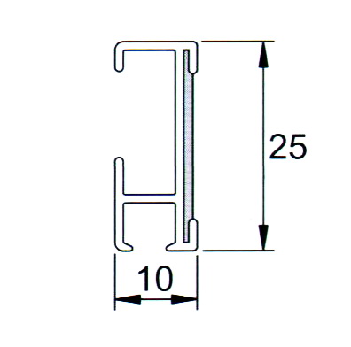 Схема карнизного профиля для ламбрекенов CT-432002