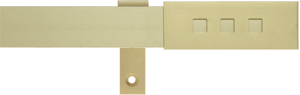 Декоративный профиль R-6500 - цвет золото матовое / наконечник золото матовое.