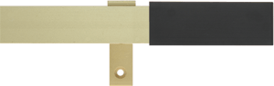 Декоративный профиль R-6500 - цвет золото матовое / наконечник черный.